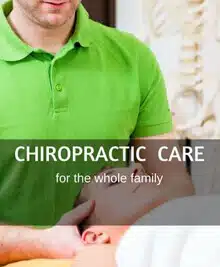 Woman doing chiropractic care